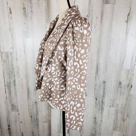 Andree By Unit Peplum Blazer Sz L - Picture 4 of 7